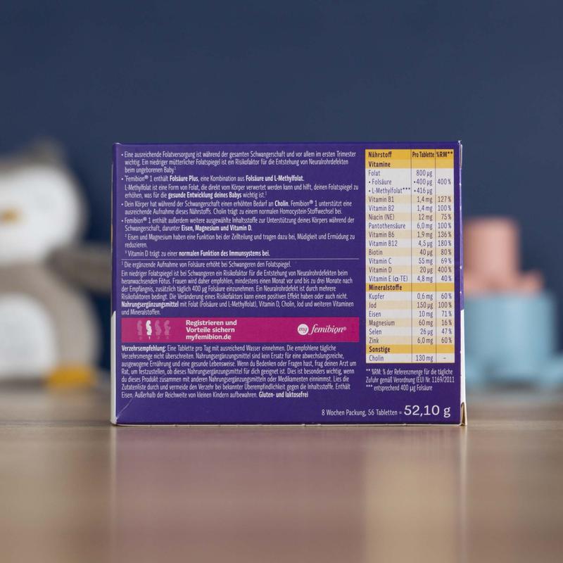 Femibion 1 Early Pregnancy Vitamins - 56 Tablets