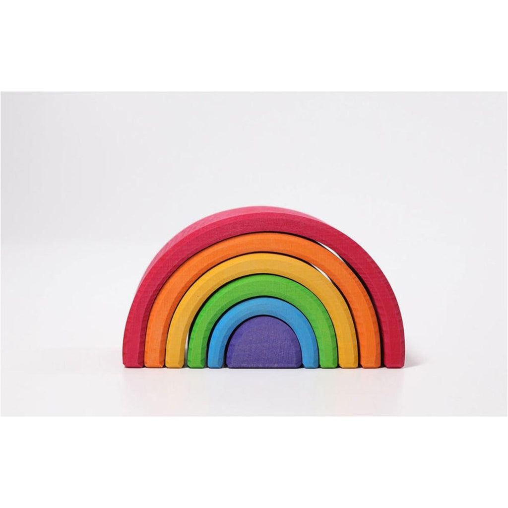 Grimm's Small Rainbow Wooden Toy, 6 Pieces (1+ Year)