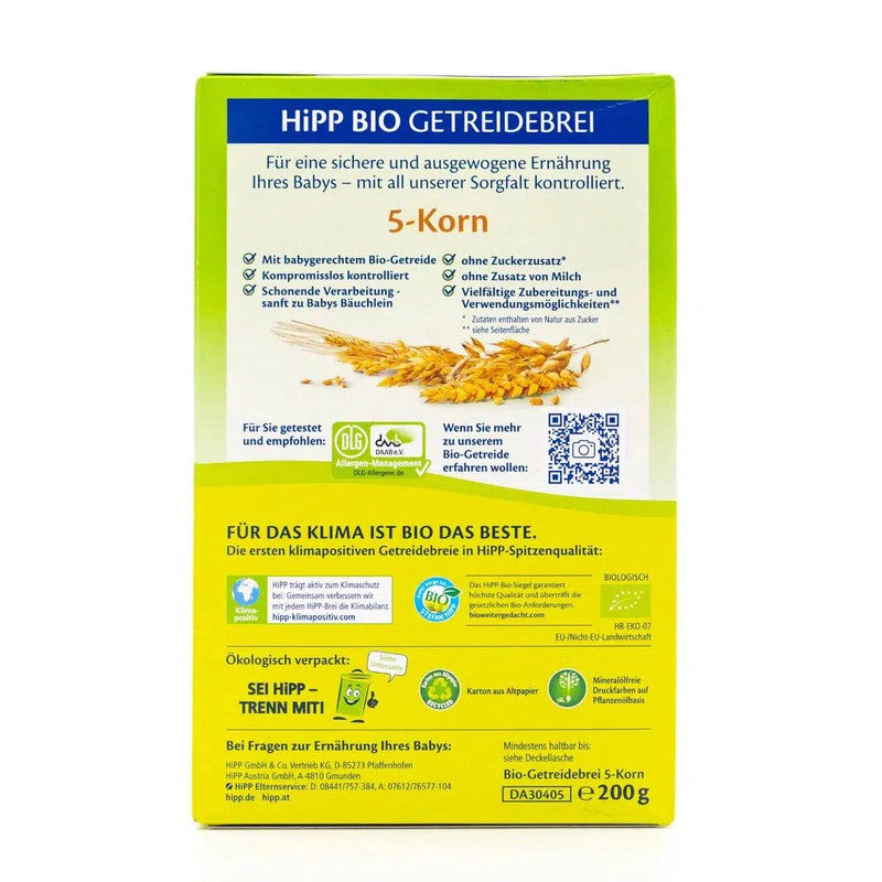 HiPP 5 Grain Organic Porridge (6+ Months) - 200g