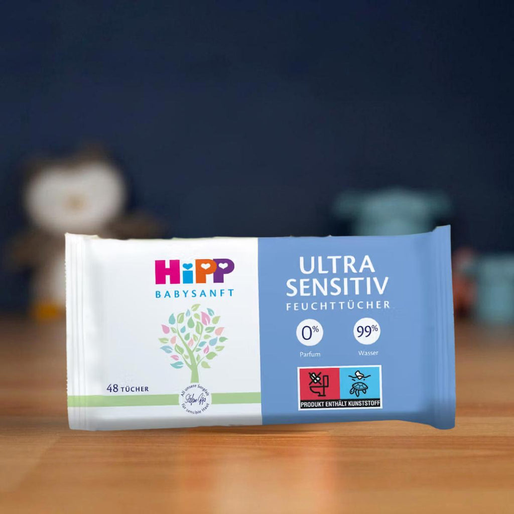 HiPP Baby Ultra Sensitive Wet Wipes (5 packs of 48 Wipes)