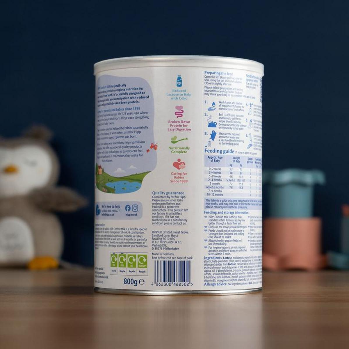 HiPP Comfort UK Special Formula 0+ Months (800g)
