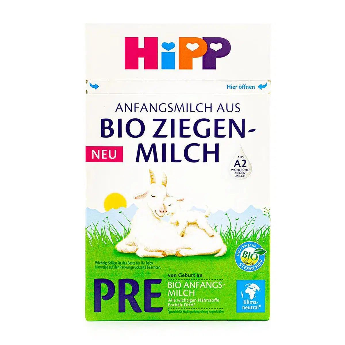 HiPP Goat Milk Formula Stage PRE - German Version (400g) - 24 Boxes