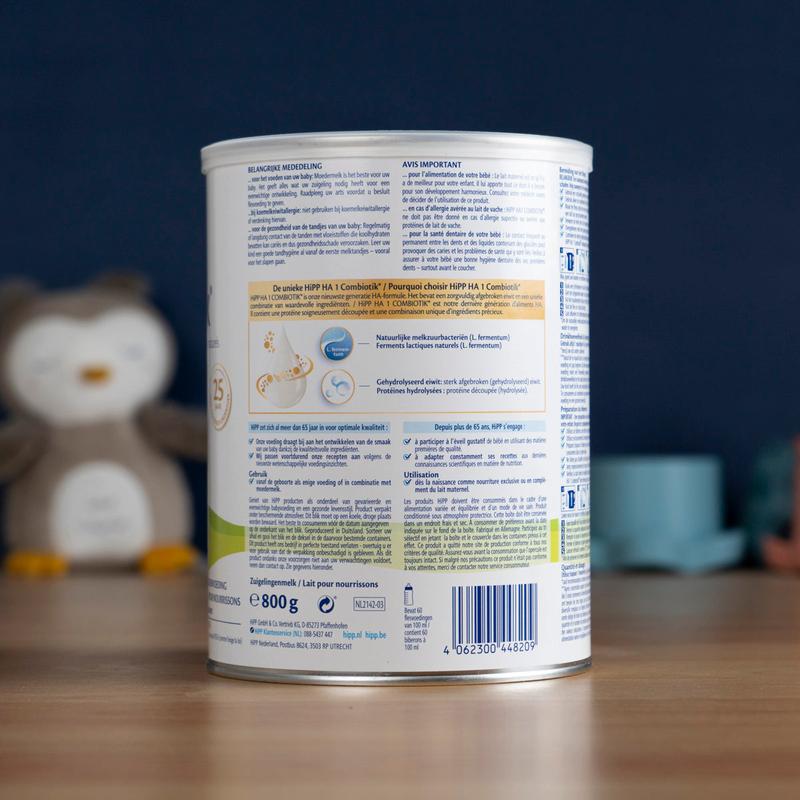 HiPP HA Dutch Stage 1 Hypoallergenic Combiotic Formula 0-6 Months (800g)
