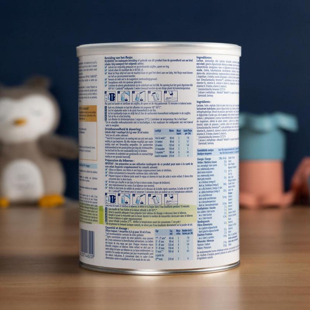 HiPP HA Dutch Stage 1 Hypoallergenic Combiotic Formula 0-6 Months (800g)