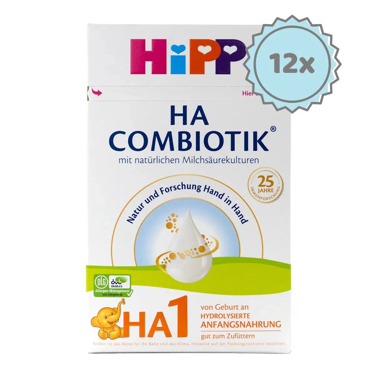 HiPP HA 1 Combiotic No Starch Formula, 6 Boxes