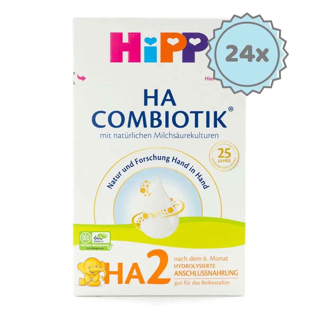 HiPP HA Stage 2 (6-12 Months) Hypoallergenic Combiotic Formula (600g)