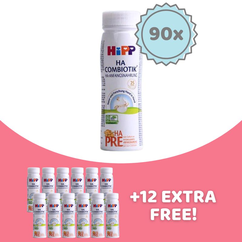 HiPP HA Stage PRE Ready to Feed Formula (200ml) - 90 Bottles
