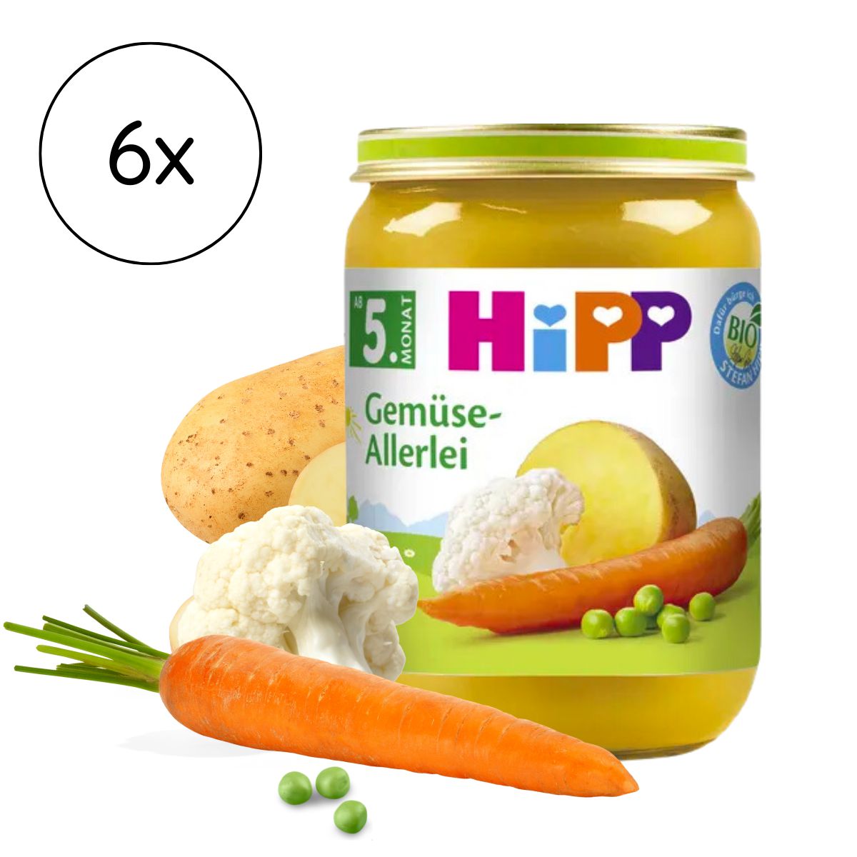HiPP Jar - Assorted Vegetables Puree (190g)