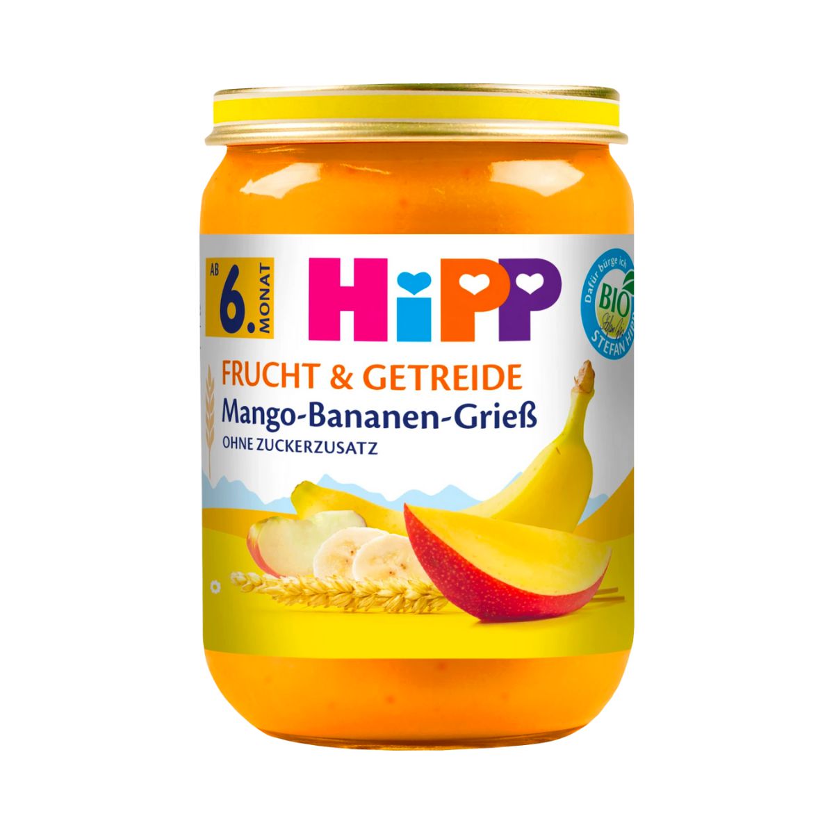 HiPP Jar - Mango Banana Semolina Puree (190g)