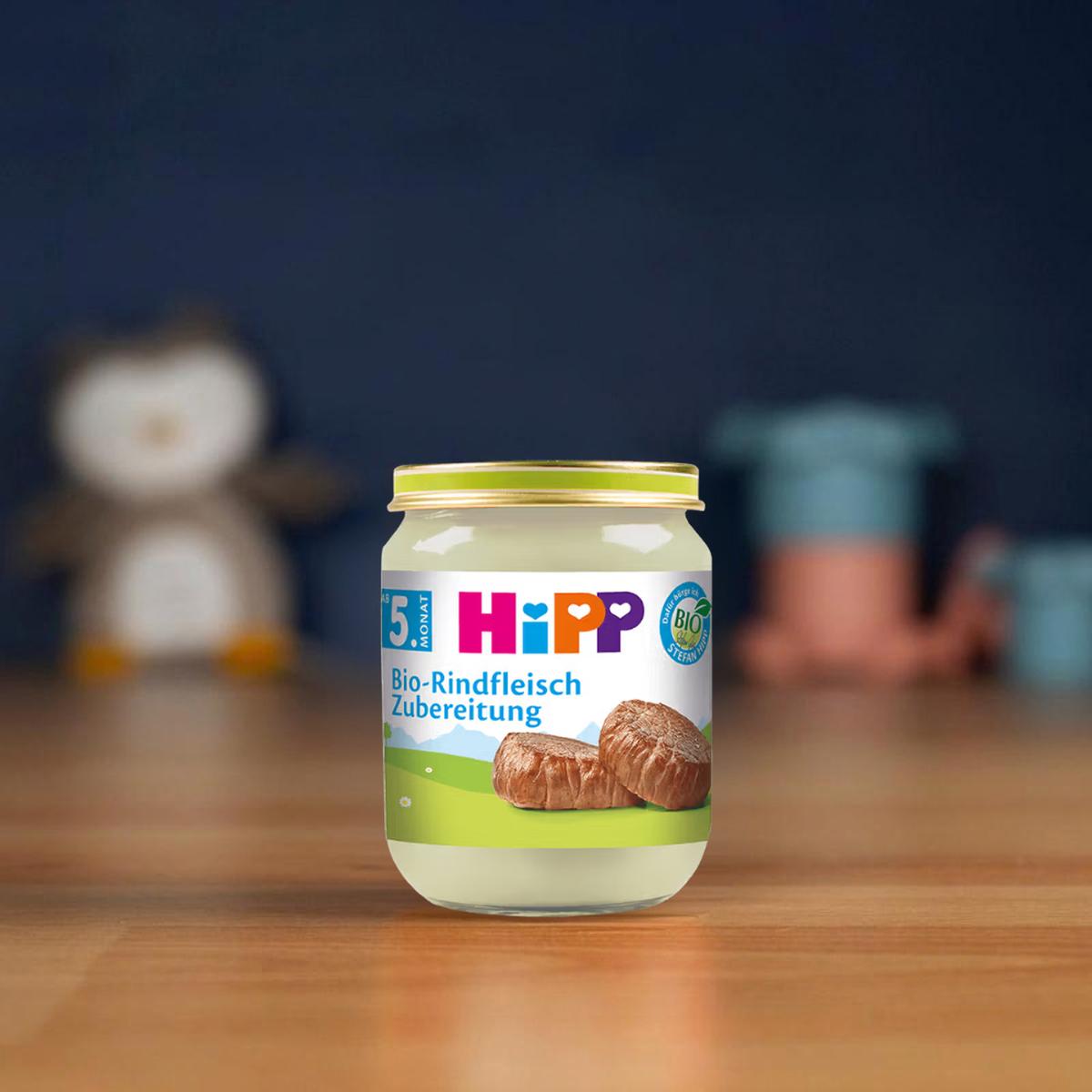 HiPP Jar - Organic Beef Puree: 5+ Months (125 g)