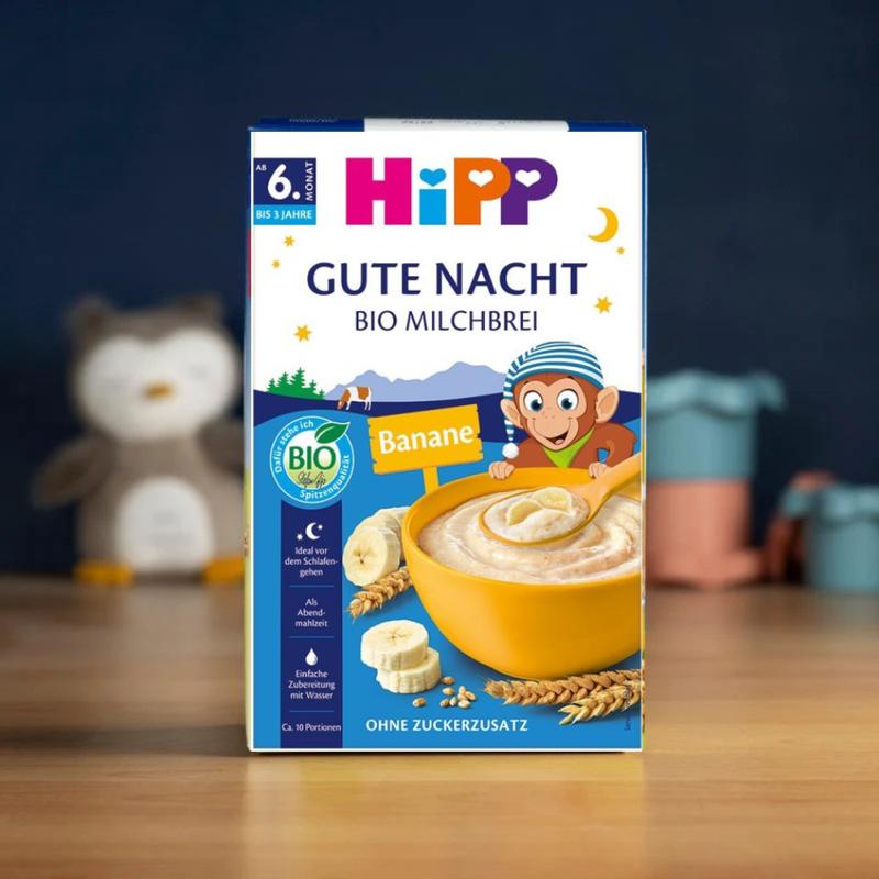 HiPP Organic Banana-Semolina Milk Evening Porridge (6+ Months) - 475g