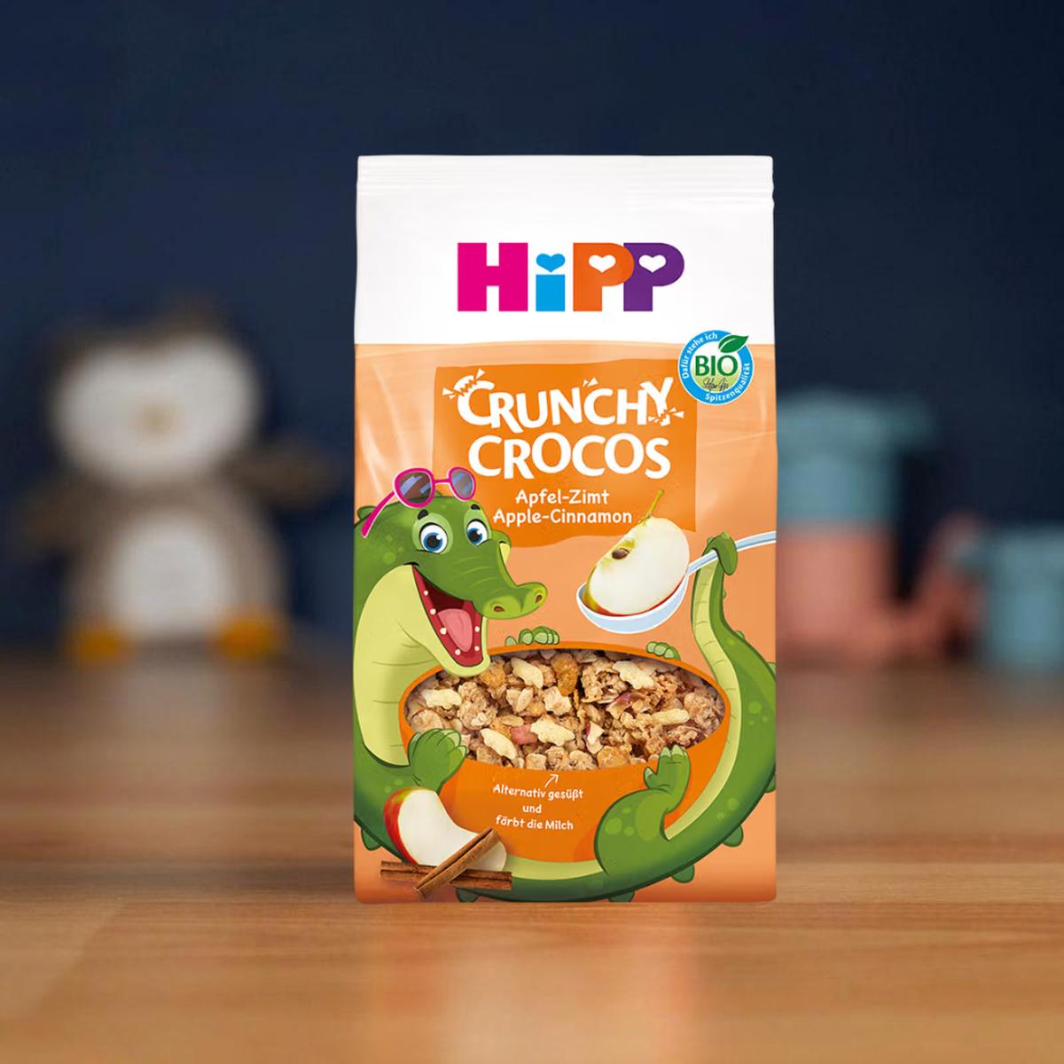 HiPP Organic Croco Crunchy Cereal Apple & Cinnamon: 3+ Years (300g)