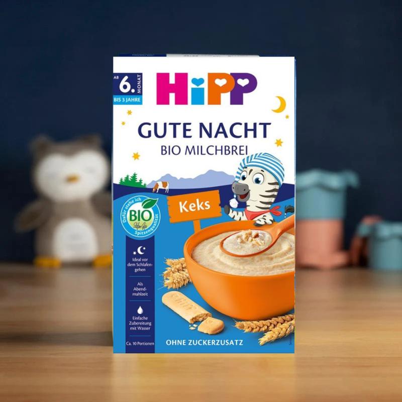 HiPP Organic Good Night Milk Porridge - Biscuit (6+ Months) - 475g
