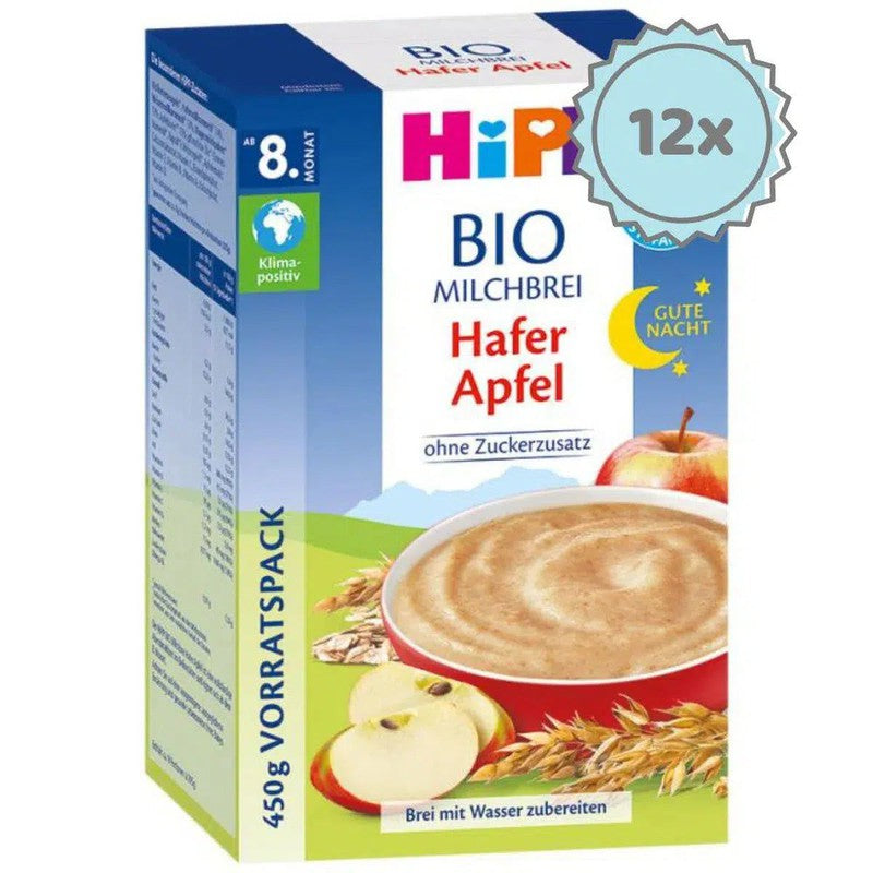 HiPP Organic Good Night Milk Porridge - Oat and Apple (8+ Months) - 450g