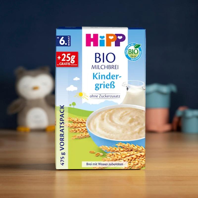 HiPP Organic Semolina Milk Porridge (6+ Months) - 475g