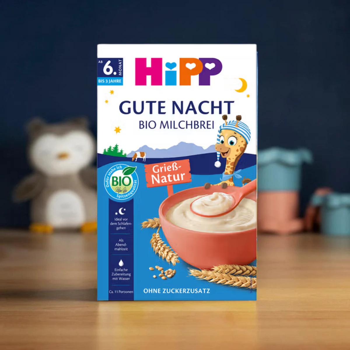 HiPP Organic Semolina Milk Porridge (6+ Months) - 475g