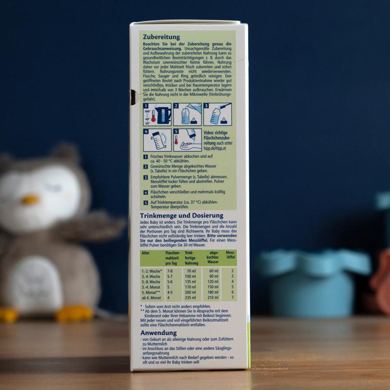 HiPP PUR Stage 1 Organic Whole Milk Infant Formula 0-6 months (500g)