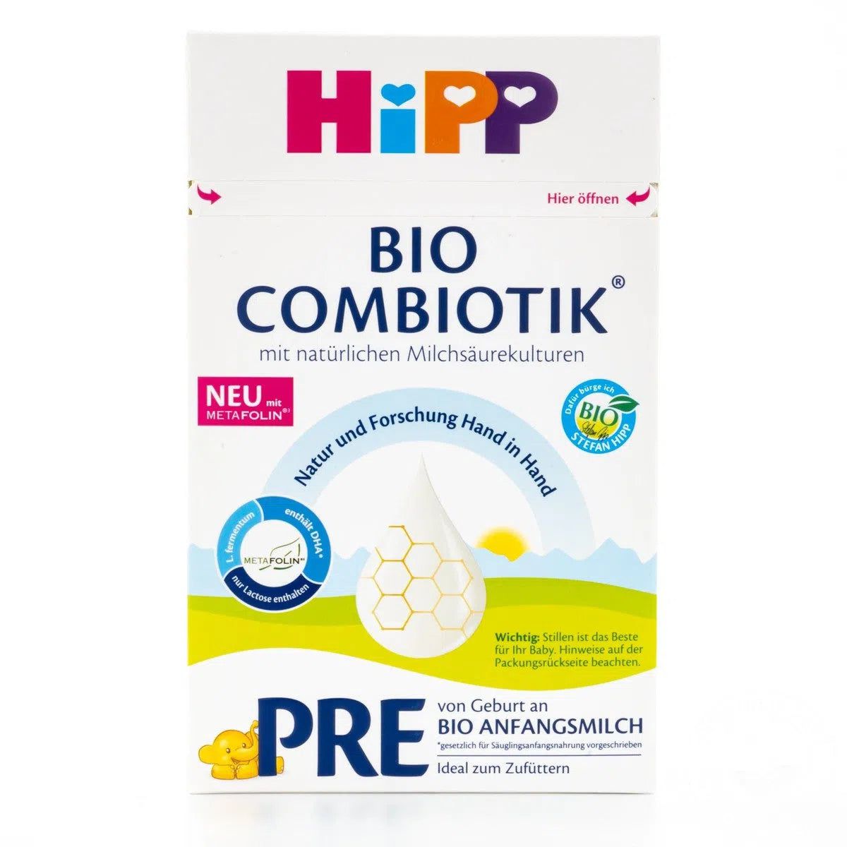 HiPP Stage PRE Combiotic Formula - German Version (600g) - 12 Boxes