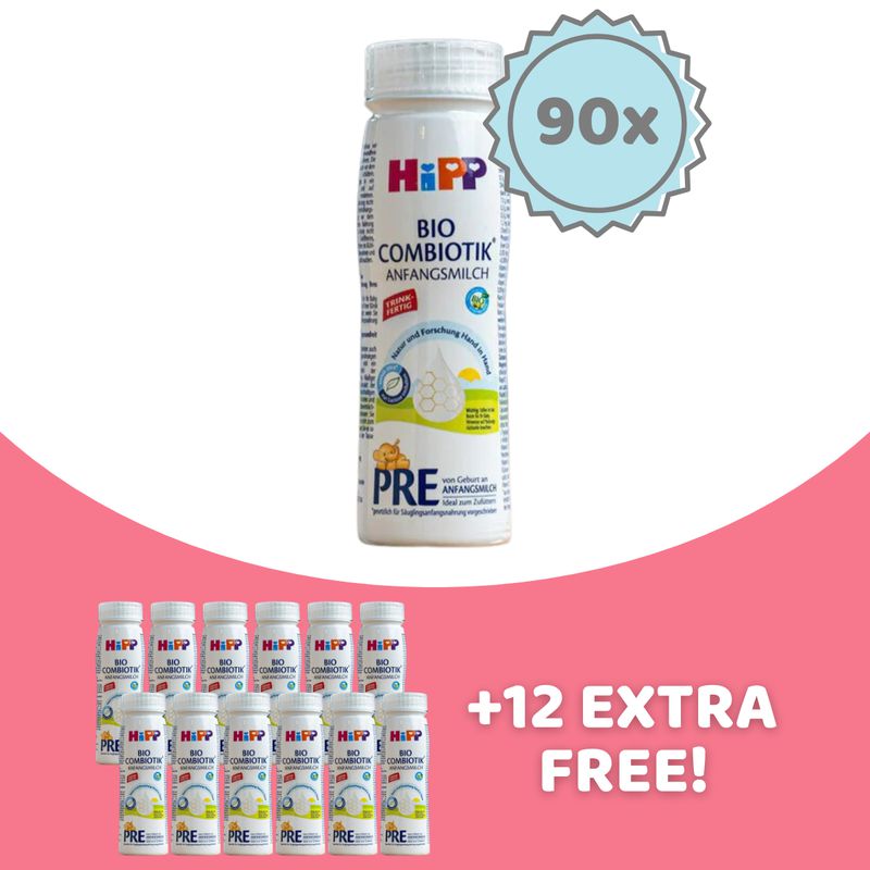 HiPP Stage PRE Ready to Feed Formula (200ml) - 90 Bottles
