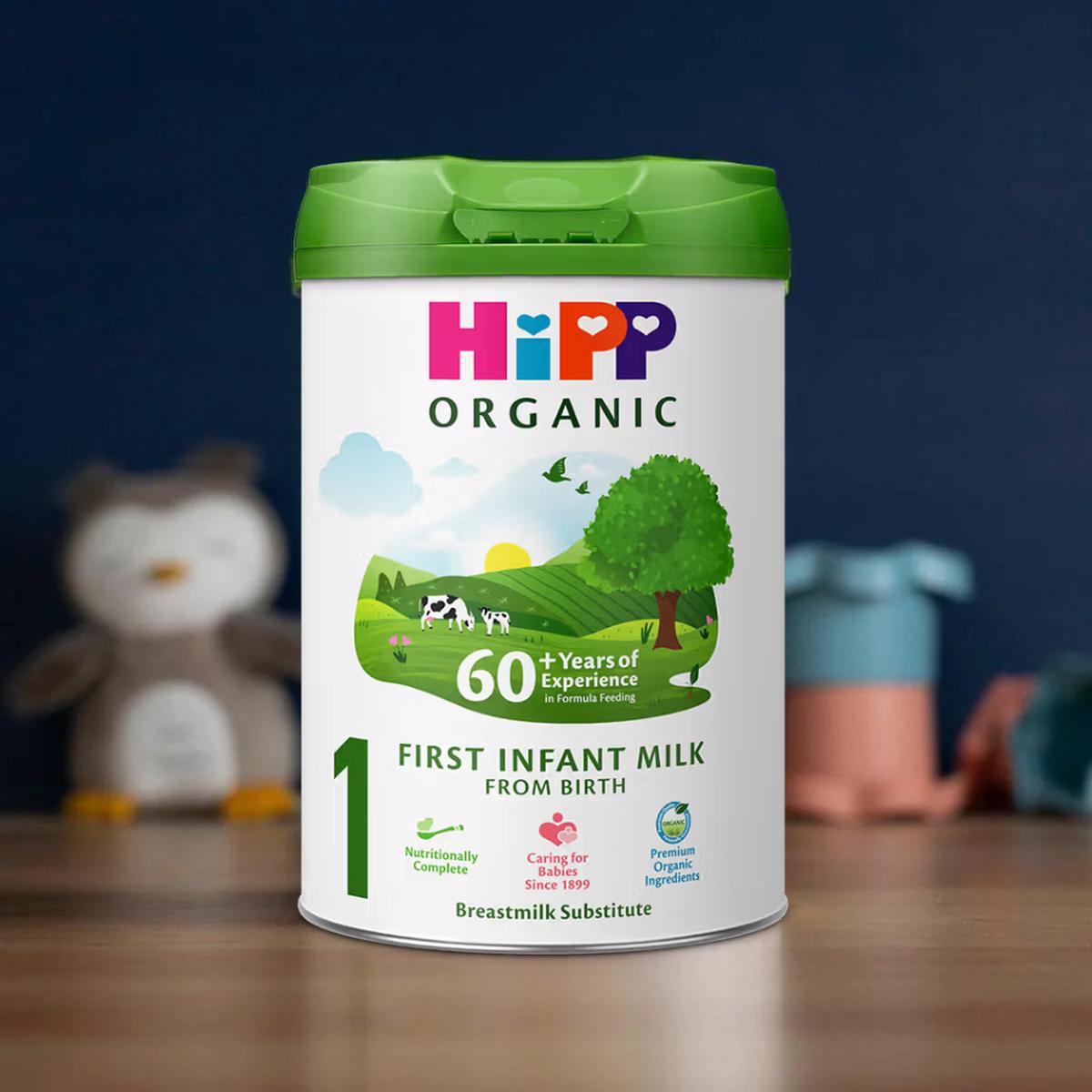 HiPP UK Stage 1 Organic Combiotic First Infant Milk Formula (800g) Bundle 1 Can
