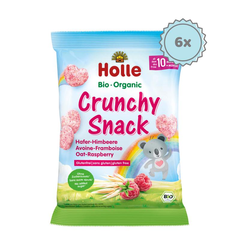 Holle Bio Crunchy Snack with Oats and Raspberry (30g) - 10+ months - 6 Packs