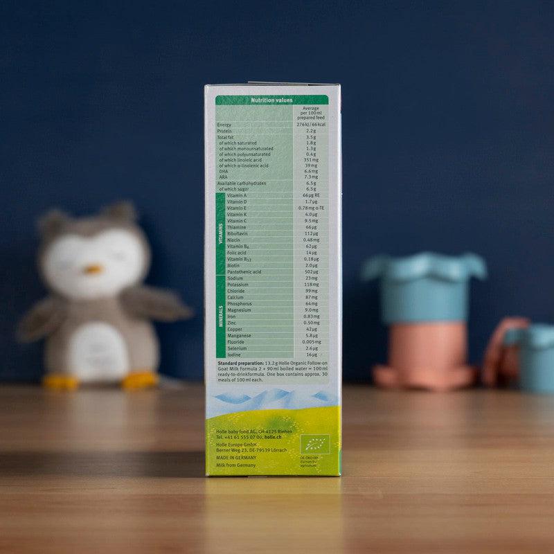 Holle Goat Milk Formula Stage 2 Lactose-Only (6-12 Months): Global Version (400g)