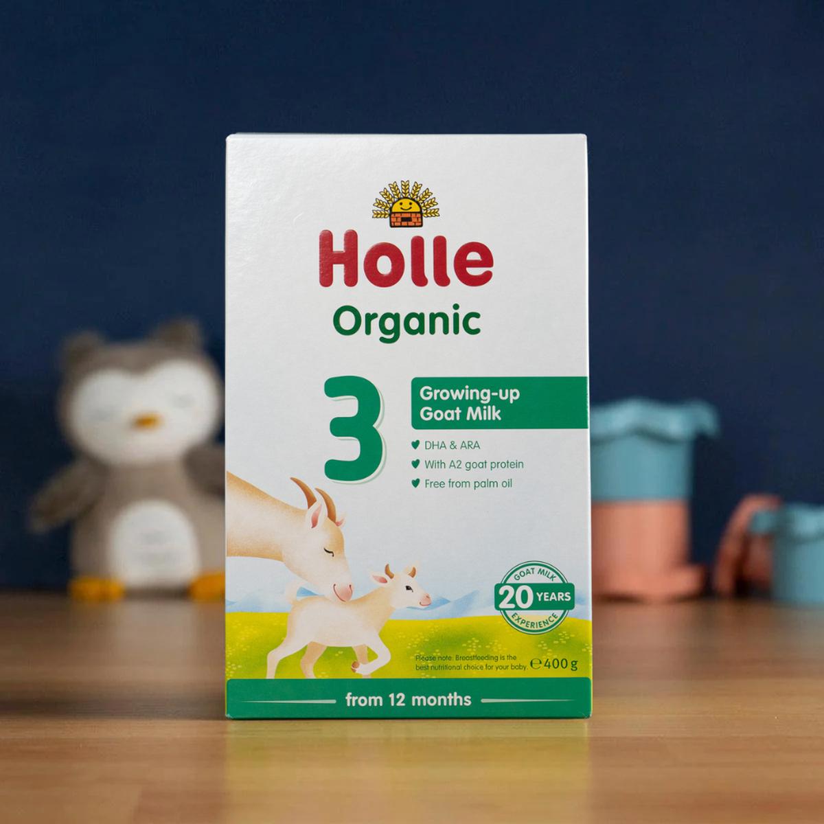 Holle Goat Milk Formula Stage 3 Lactose-Only (12+ Months): Global Version (400g)