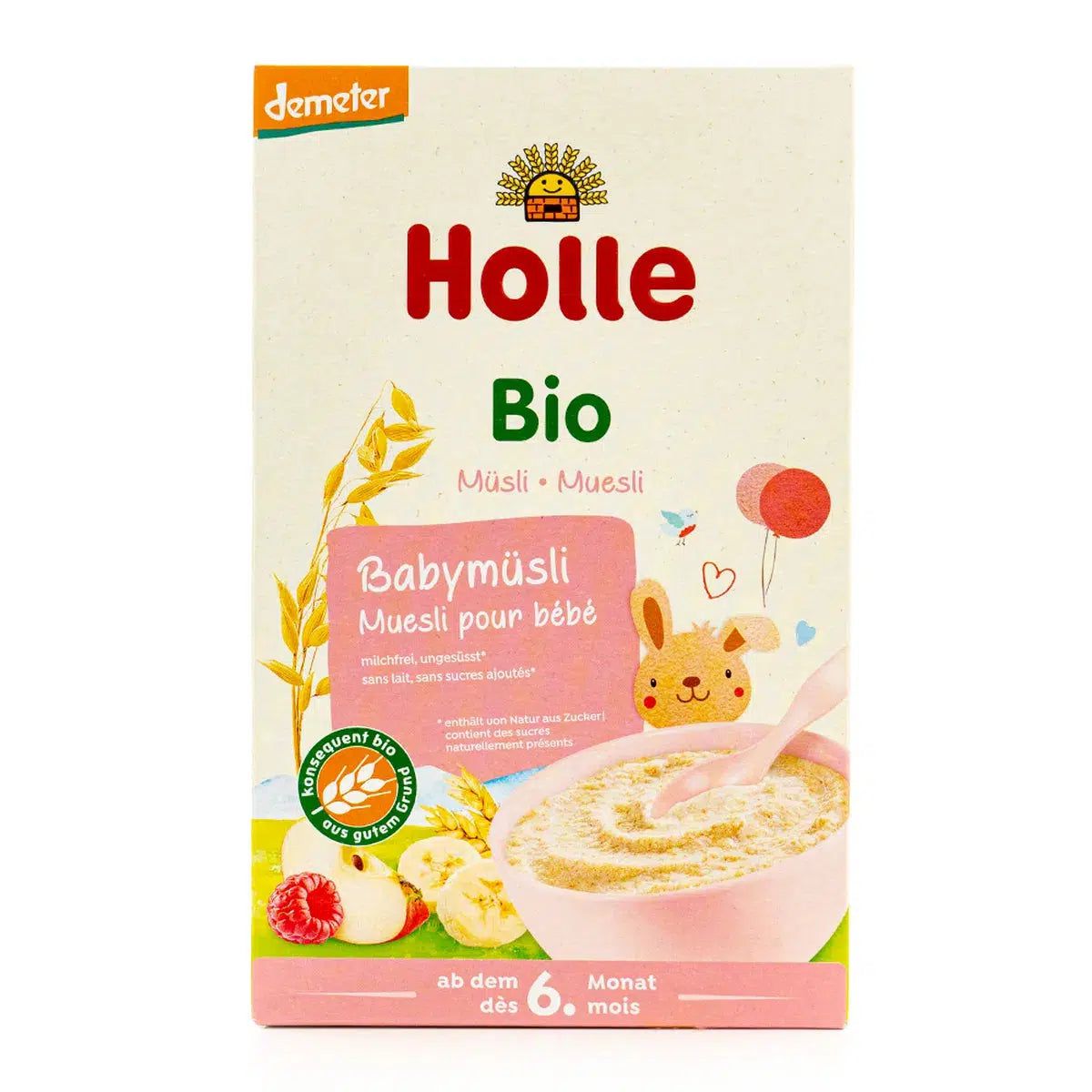 Holle Organic Baby Muesli Porridge (6+ Months) - 250g | Organic Baby Muesli