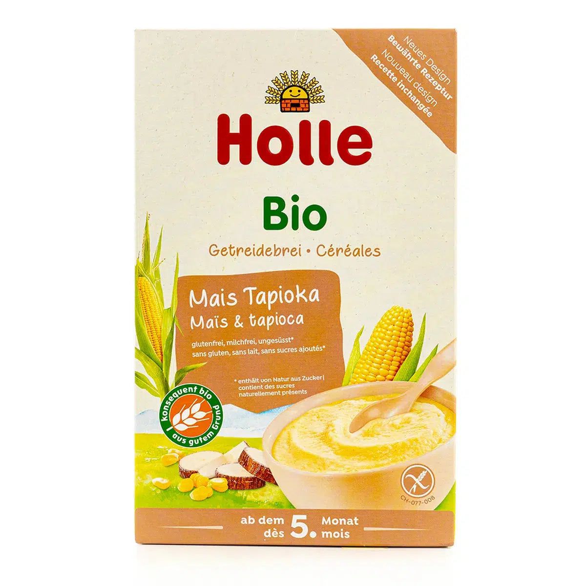 Holle Organic Corn and Tapioca Porridge (5+ Months) - 250g