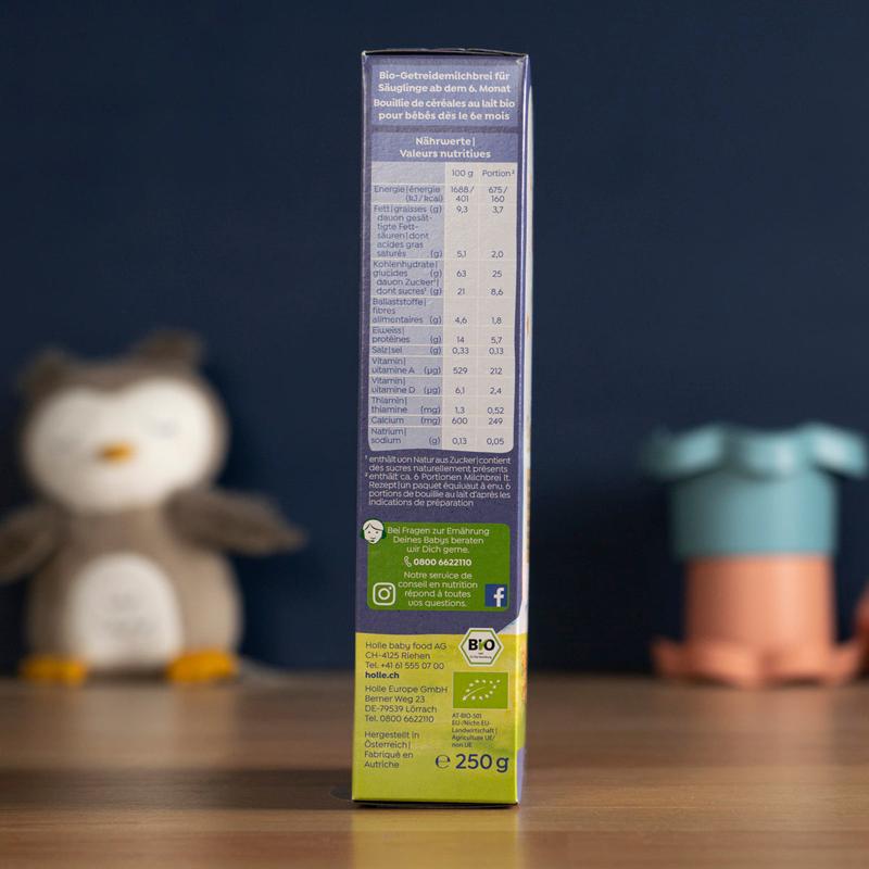 Holle Organic Milk Cereal with Bananas (6+ Months) - 250g