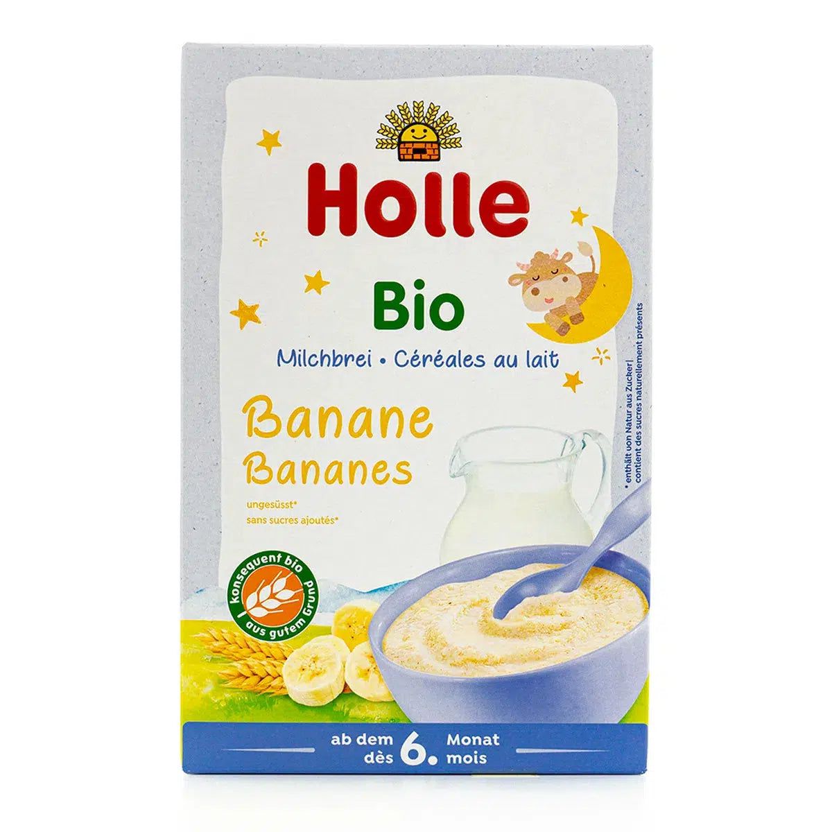 Holle Organic Milk Cereal with Bananas (6+ Months) - 250g