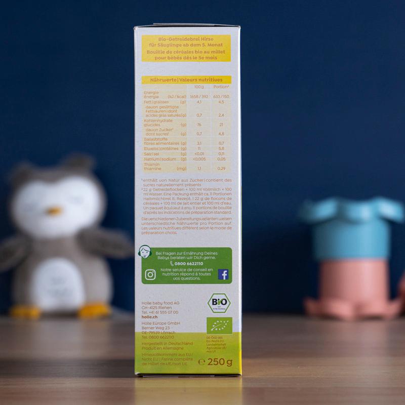 Holle Organic Millet Porridge (5+ Months) - 250g