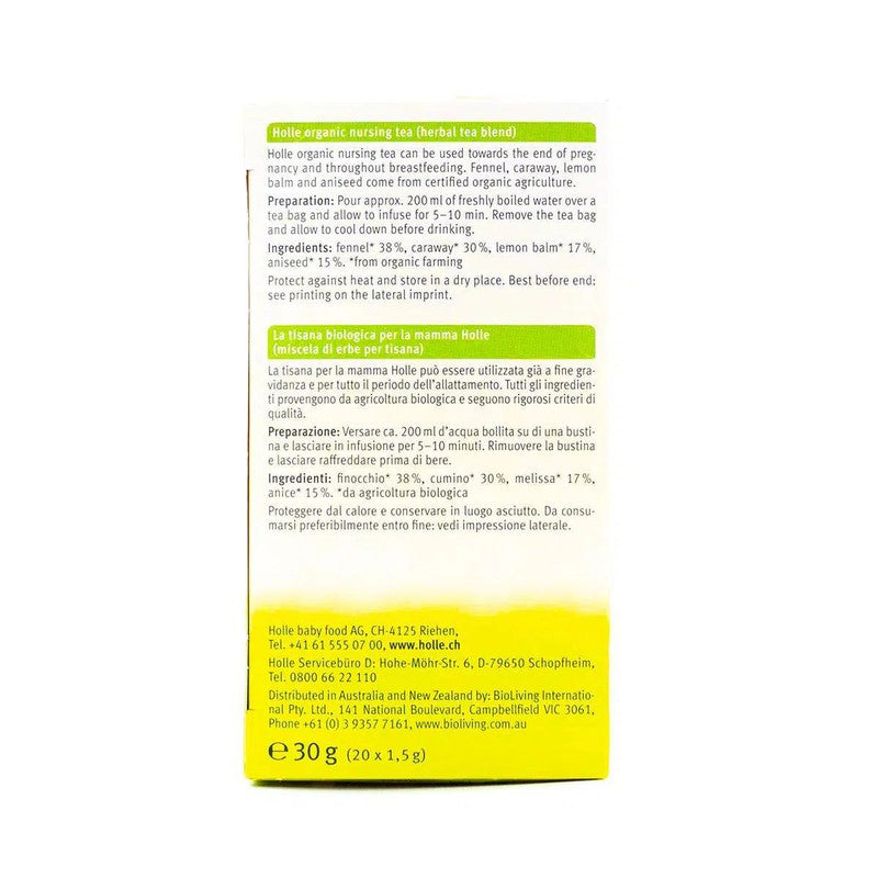 Holle Organic Nursing Tea (20 tea bags)