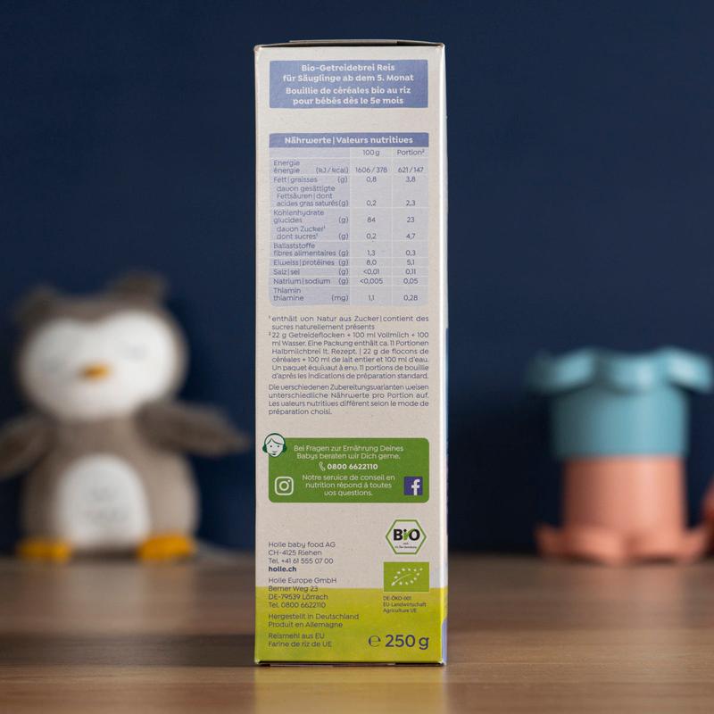 Holle Organic Rice Porridge (5+ Months) - 250g