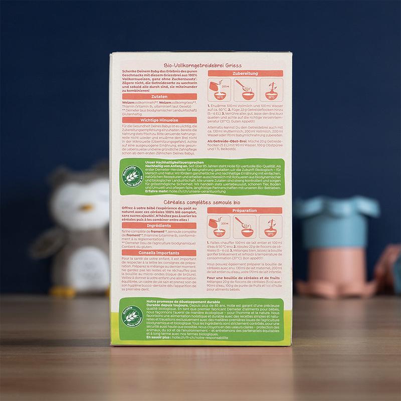 Holle Organic Semolina Porridge (5+ Months) - 250g