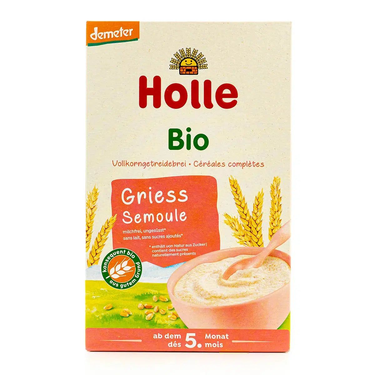 Holle Organic Semolina Porridge (5+ Months) - 250g