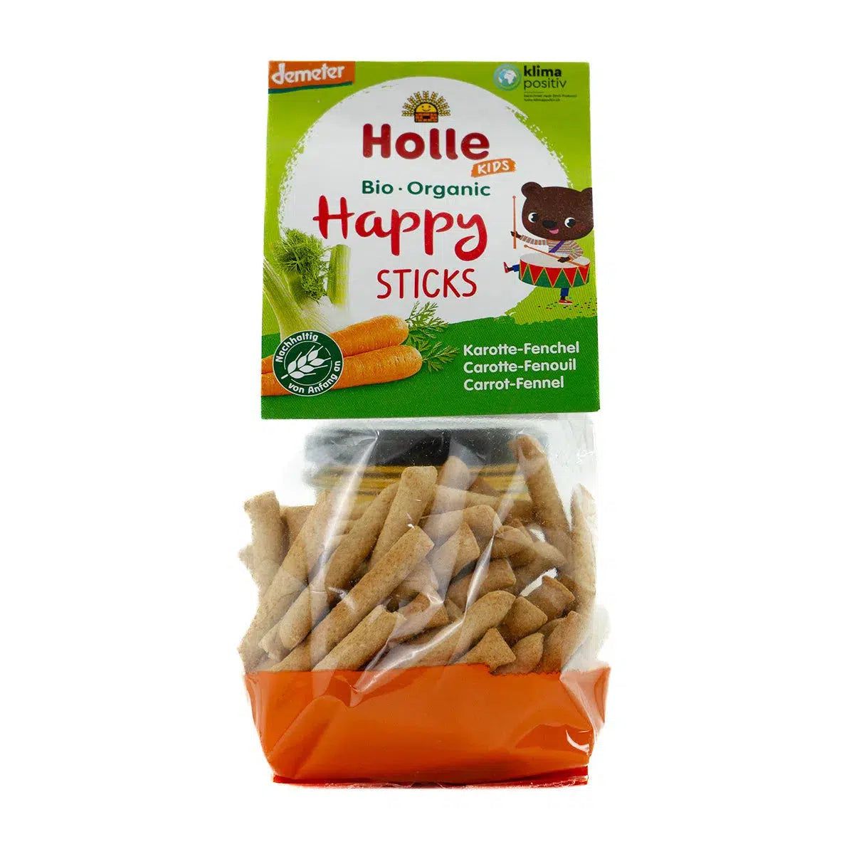 Holle Snack - Carrot-Fennel Sticks (3+ Years), 100g - 6 Packs