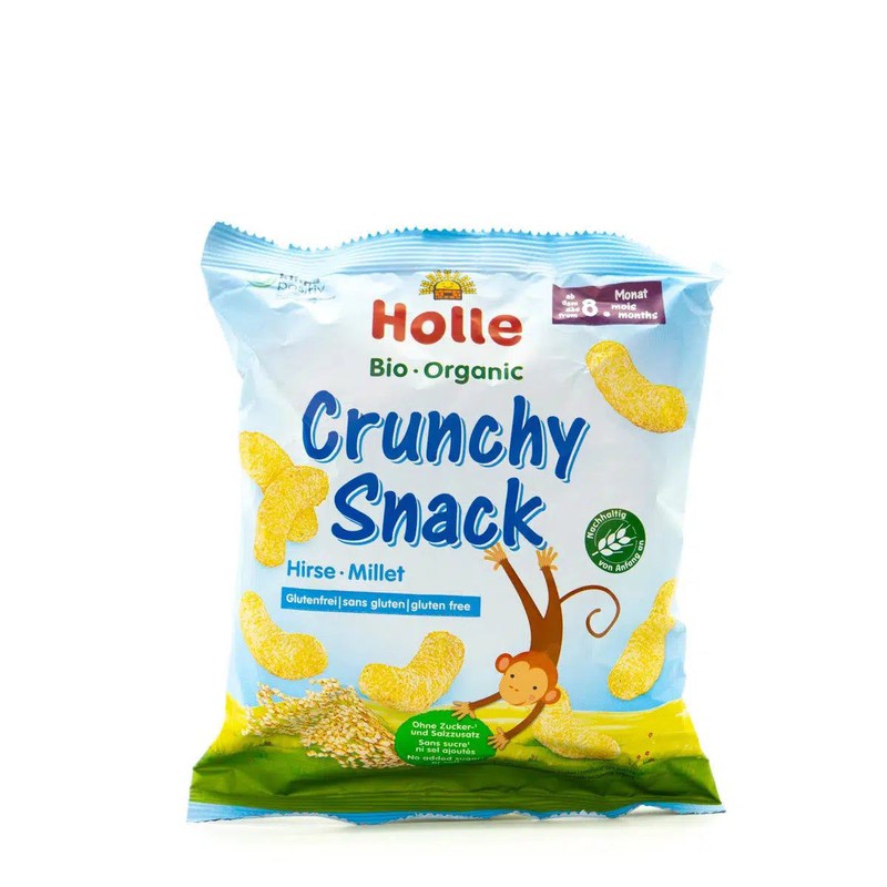 Holle Snack - Millet Crunchy Baby Puffs (8+ Months), 25g - 6 Packs