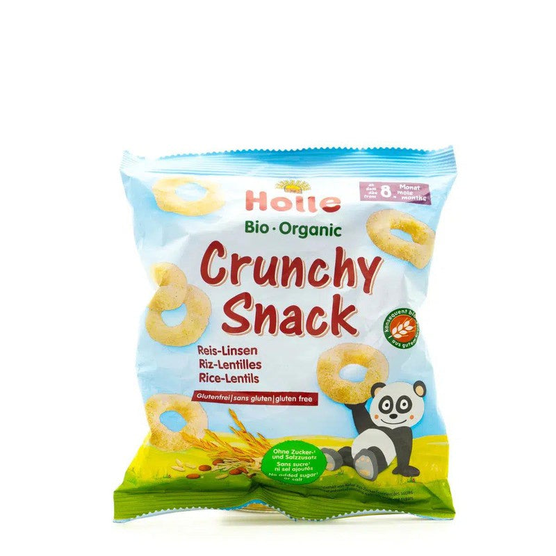 Holle Snack - Rice & Lentil Crunchy Baby Puffs (8+ Months), 25g - 6 Packs