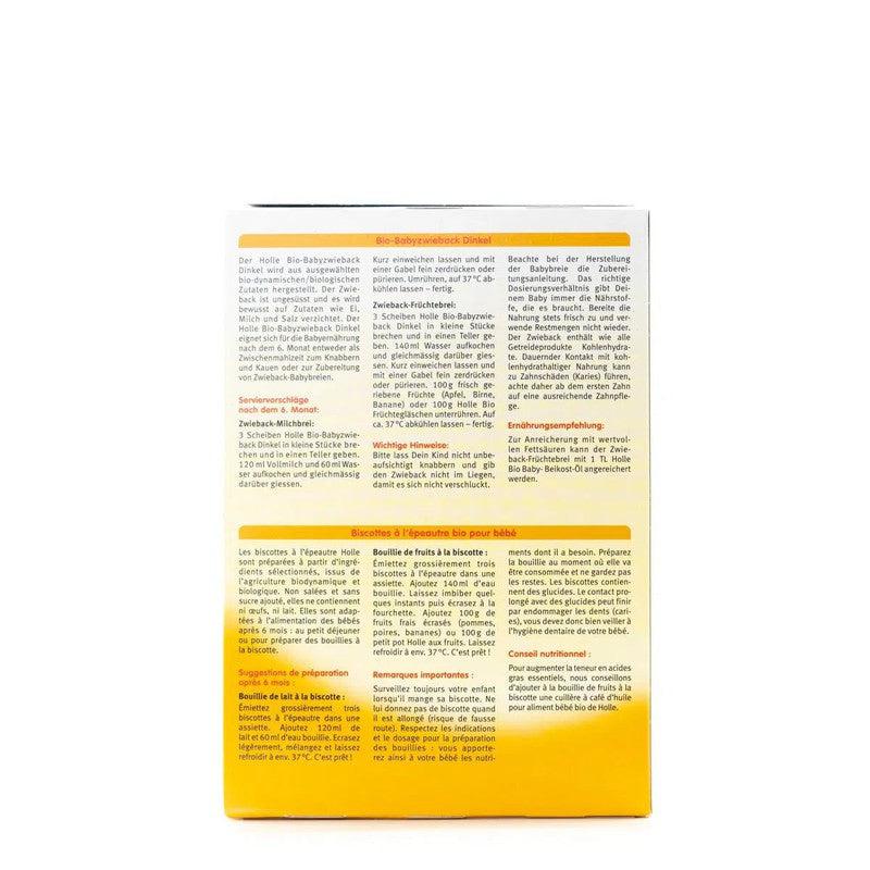 Holle Snack - Spelt Baby Rusks (6+ Months), 200g - 3 Packs