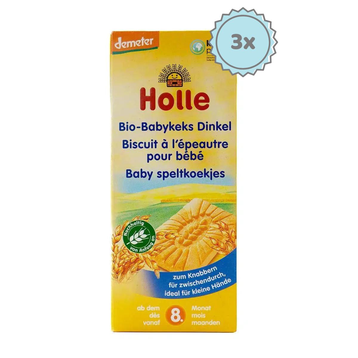 Holle Snack - Spelt Biscuits (8+ Months), 150g - 3 Packs