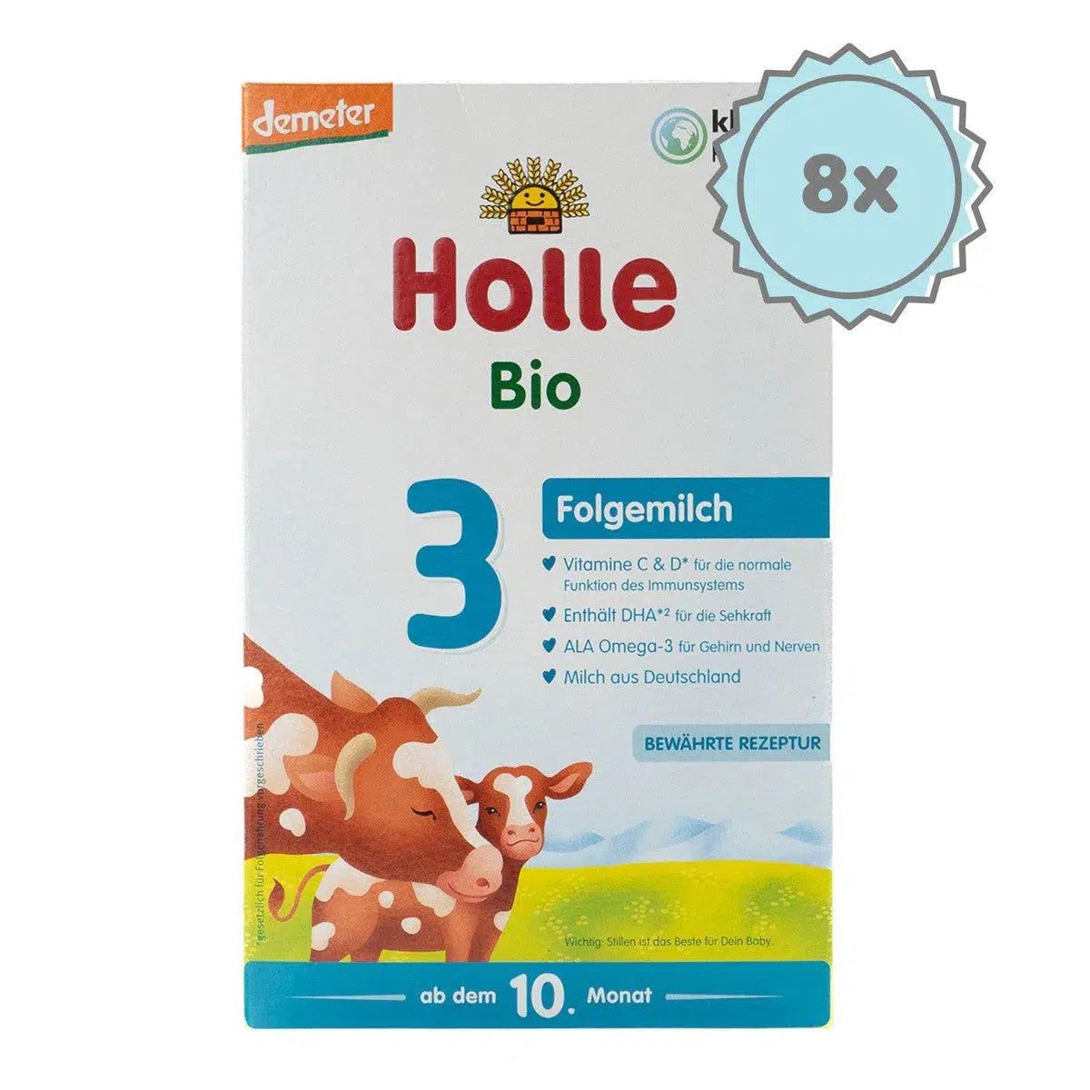 Holle Stage 3 (10-12 Months) Organic Baby Formula (600g)