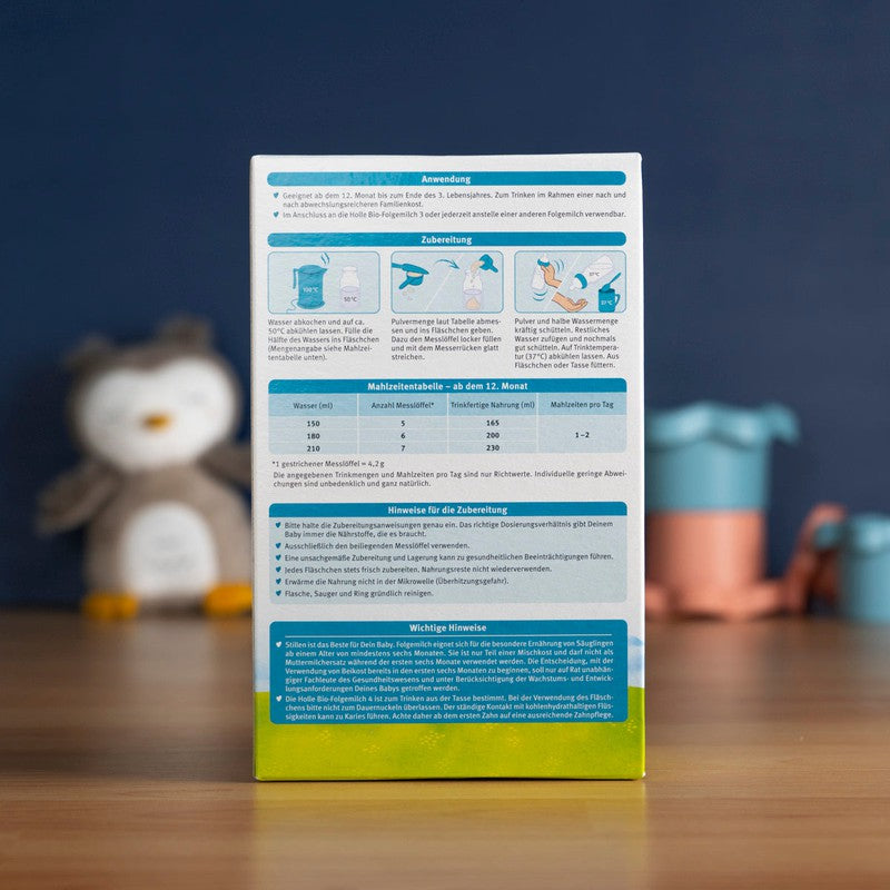 Holle Stage 4 (12+ Months) Organic Toddler Formula (600g)