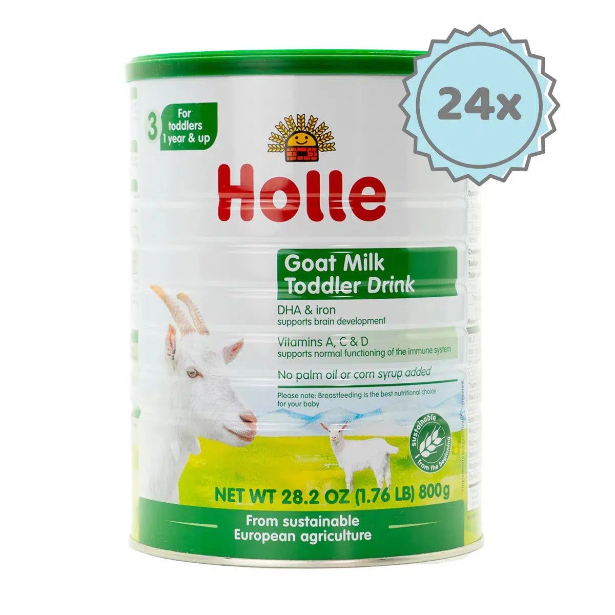 Holle Toddler (12+ Months) Goat Milk Formula: USA Version (800g)