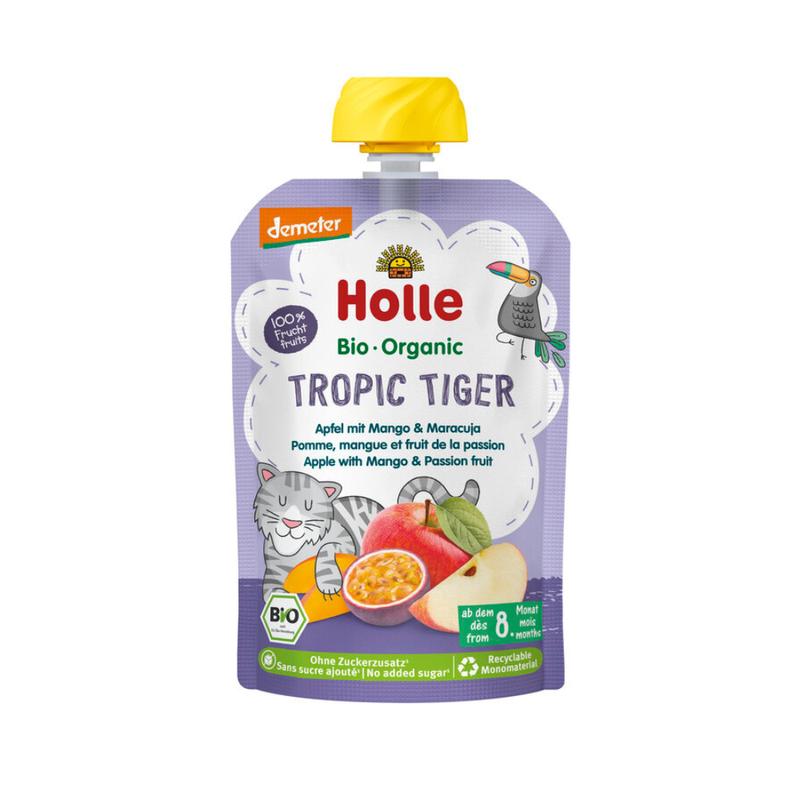 Holle Tropic Tiger: Apple, Mango & Passion Fruit (8+ Months) - 10 Pouches
