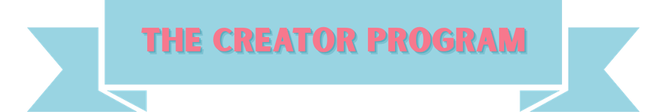 The Creator Program ribbon