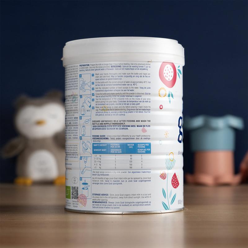 Jovie Stage 1 (0-6 Months) Organic Goat Milk Formula (800g)