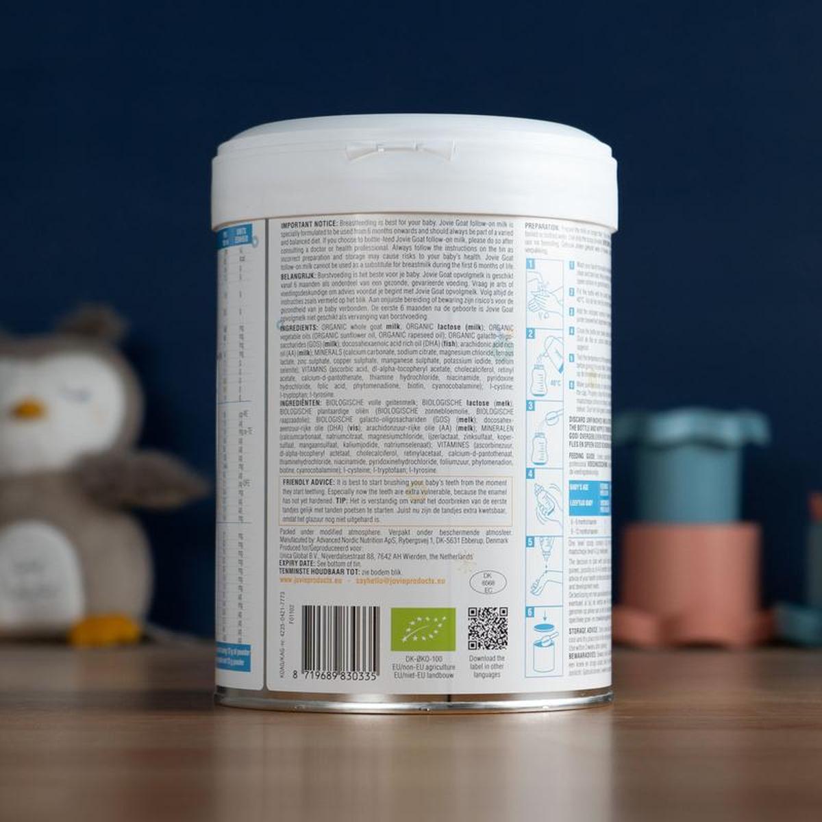 Jovie Stage 2 (6-12 Months) Organic Goat Milk Formula (800g)