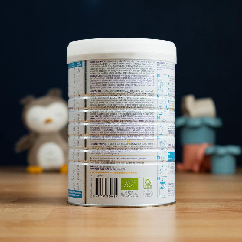 Jovie Stage 3 (10+ Months) Organic Cow Milk Formula (800g)