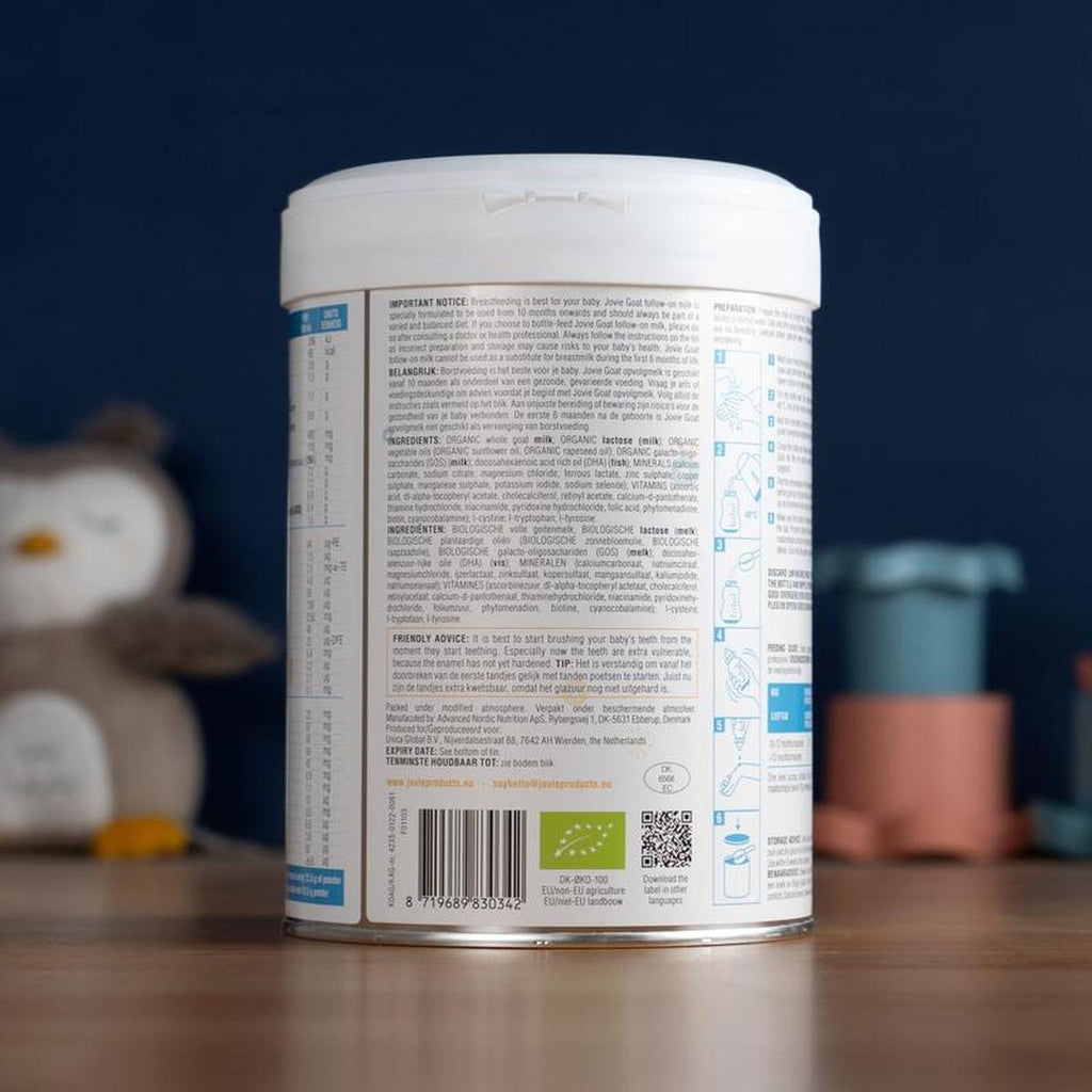 Jovie Stage 3 (10+ Months) Organic Goat Milk Formula (800g)
